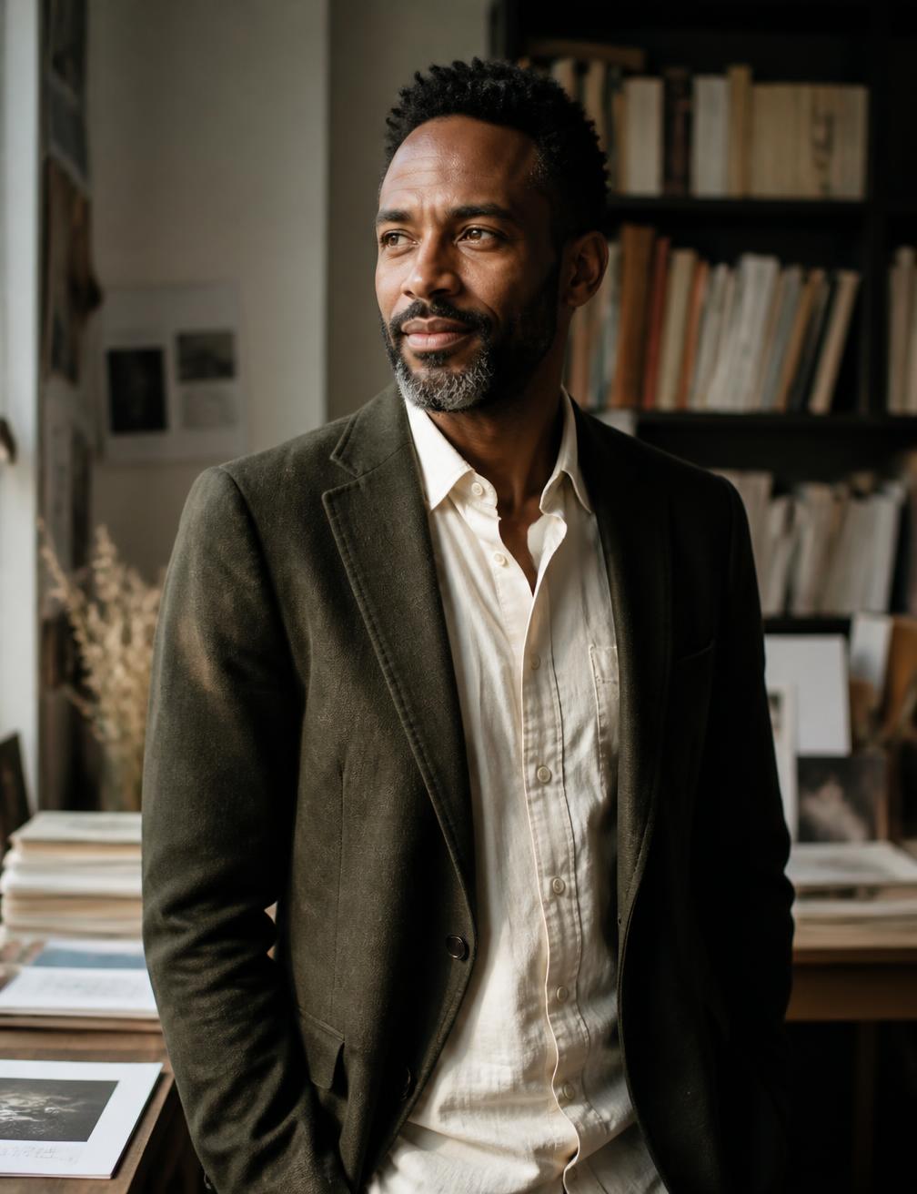 David Francis in a publishing studio